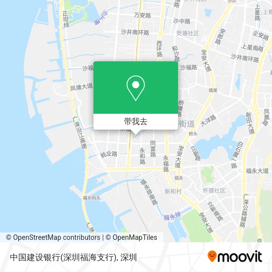 中国建设银行(深圳福海支行)地图