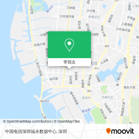 中国电信深圳福永数据中心地图