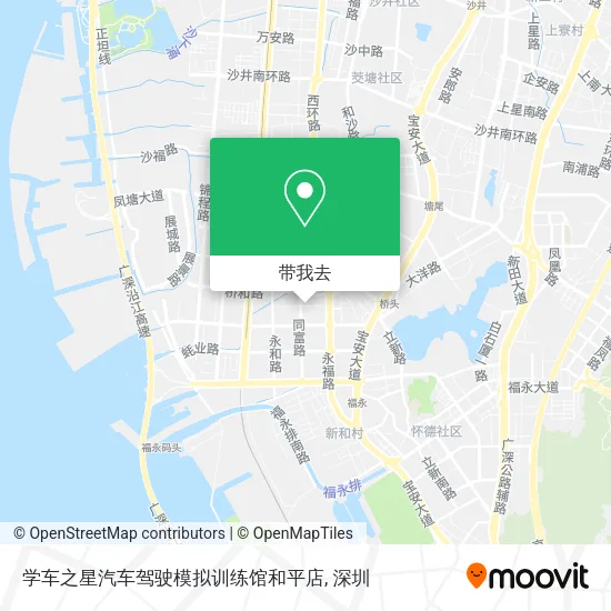 学车之星汽车驾驶模拟训练馆和平店地图