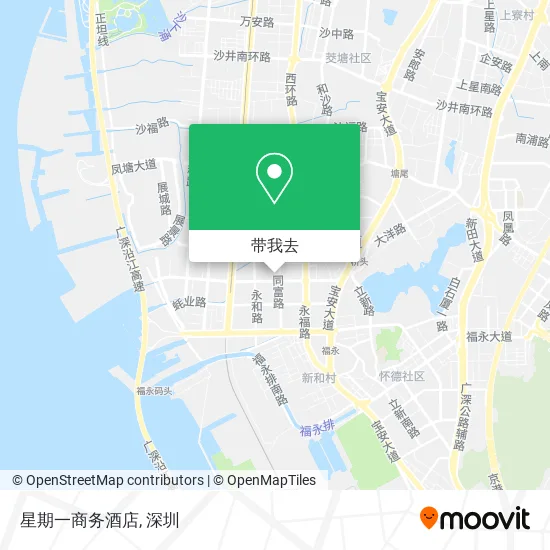 星期一商务酒店地图
