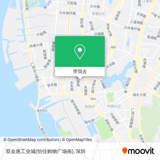 双金惠工业城(怡佳购物广场南)地图