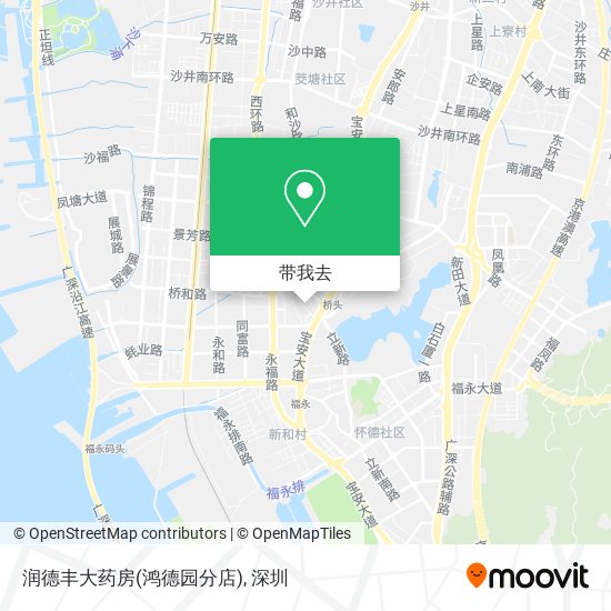 润德丰大药房(鸿德园分店)地图