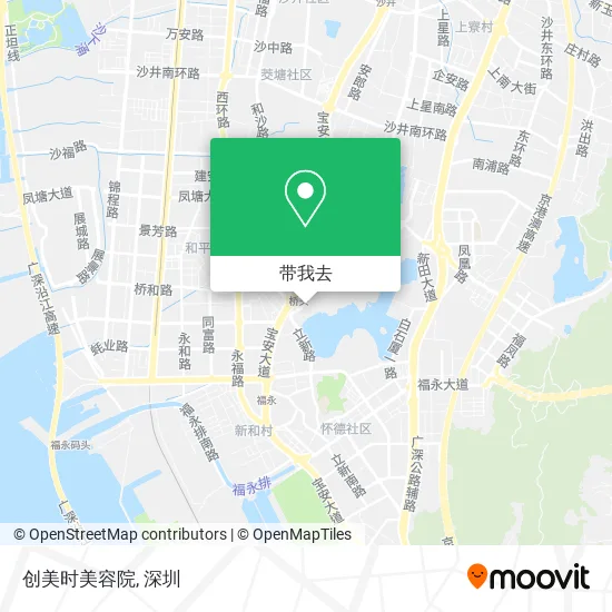 创美时美容院地图