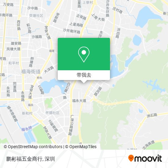 鹏彬福五金商行地图