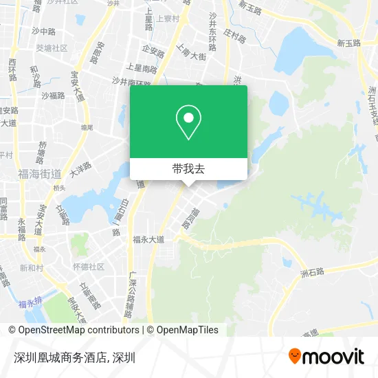 深圳凰城商务酒店地图