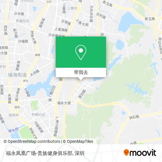 福永凤凰广场-贵族健身俱乐部地图