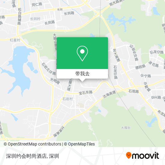 深圳约会时尚酒店地图
