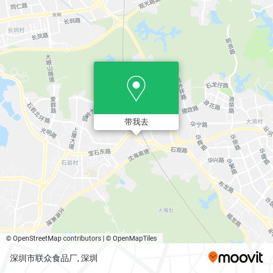 深圳市联众食品厂地图