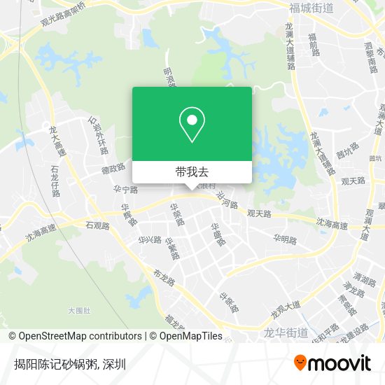 揭阳陈记砂锅粥地图