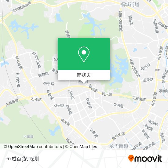 恒威百货地图