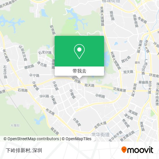 下岭排新村地图