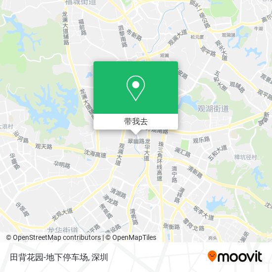 田背花园-地下停车场地图
