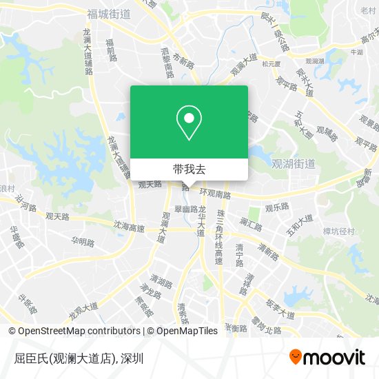 屈臣氏(观澜大道店)地图