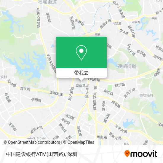 中国建设银行ATM(田茜路)地图