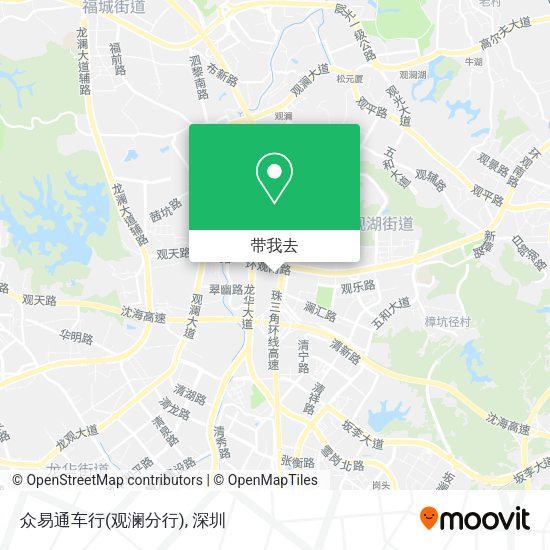 众易通车行(观澜分行)地图