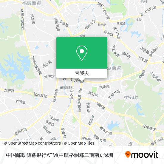 中国邮政储蓄银行ATM(中航格澜郡二期南)地图