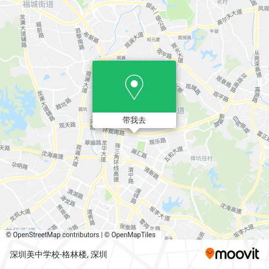 深圳美中学校-格林楼地图