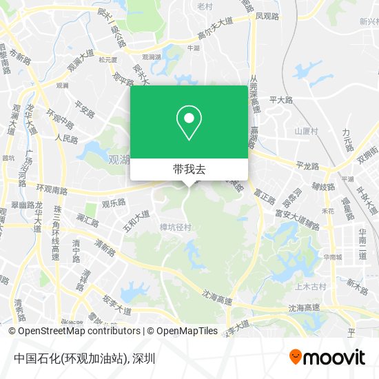 中国石化(环观加油站)地图