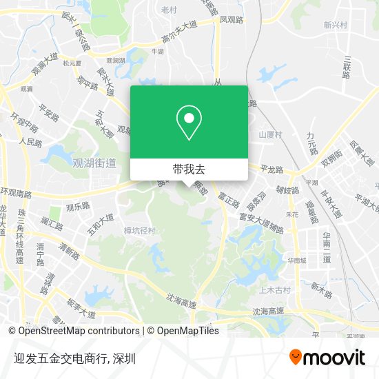 迎发五金交电商行地图