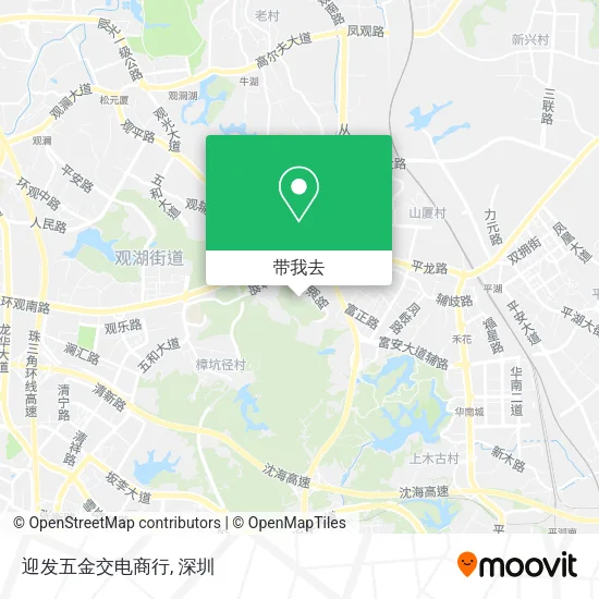 迎发五金交电商行地图