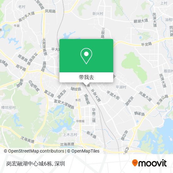 岗宏融湖中心城6栋地图
