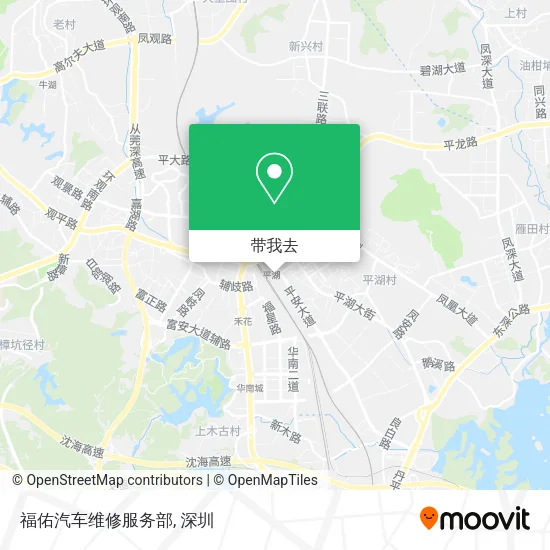 福佑汽车维修服务部地图