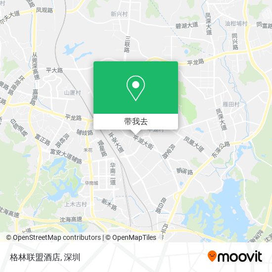 格林联盟酒店地图