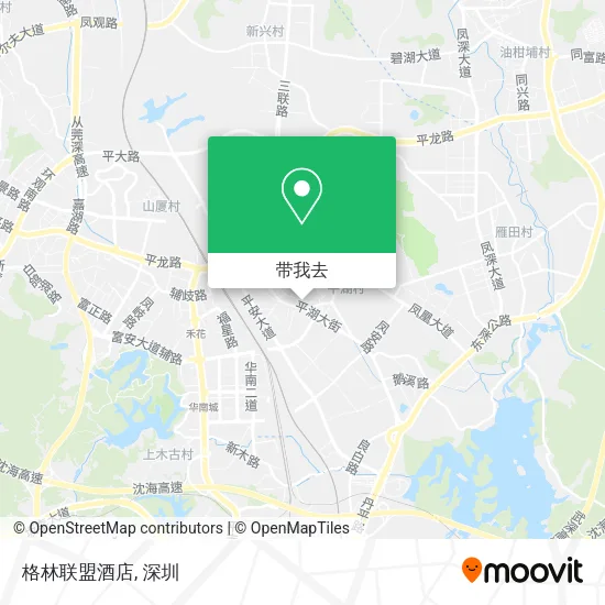 格林联盟酒店地图