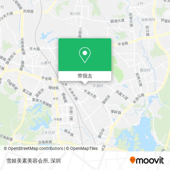 雪姬美素美容会所地图