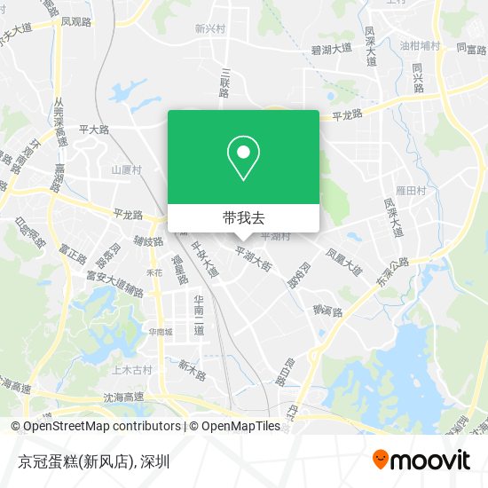 京冠蛋糕(新风店)地图