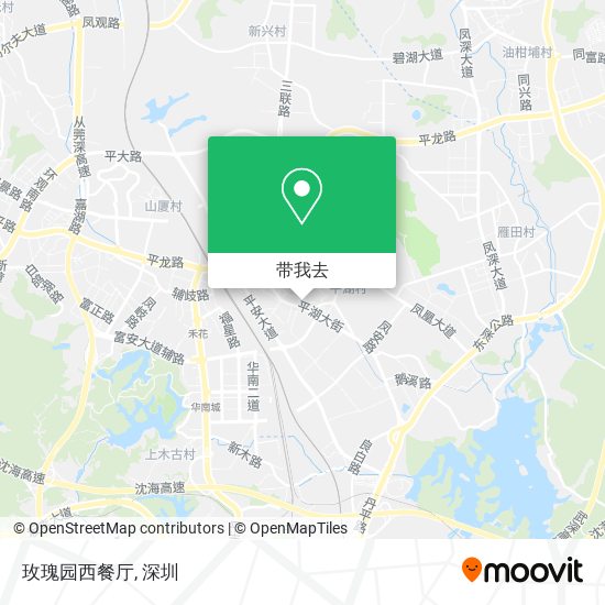 玫瑰园西餐厅地图