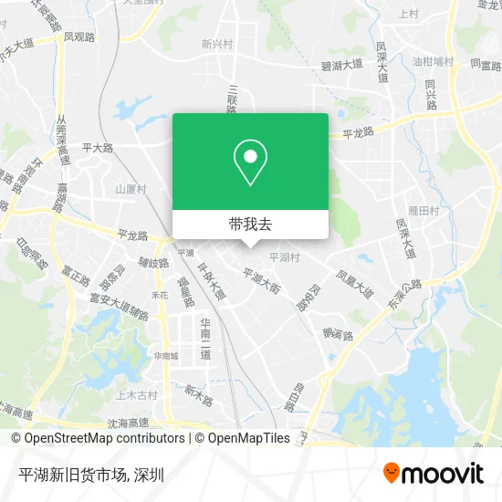 平湖新旧货市场地图