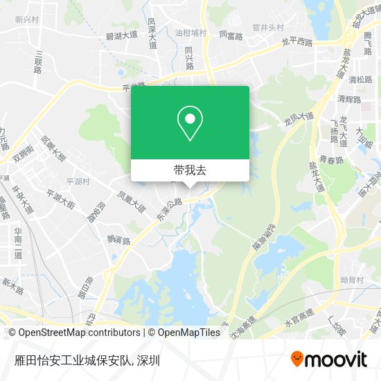 雁田怡安工业城保安队地图