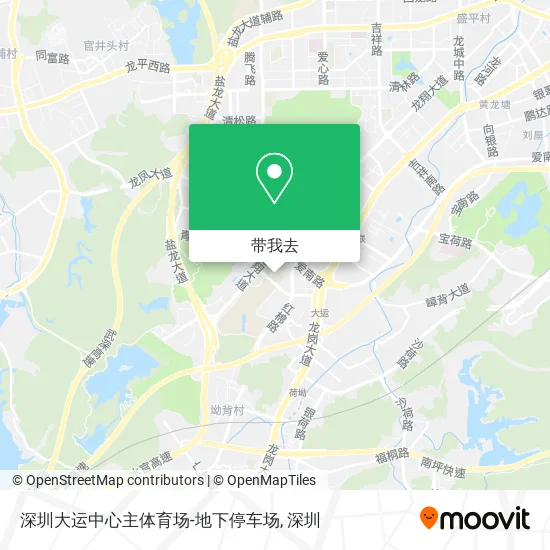深圳大运中心主体育场-地下停车场地图