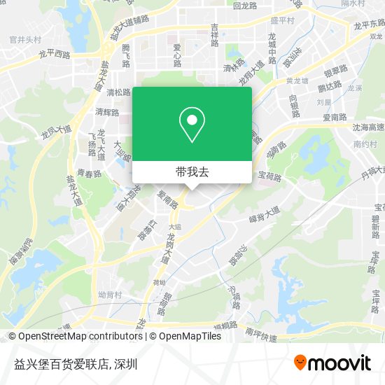 益兴堡百货爱联店地图