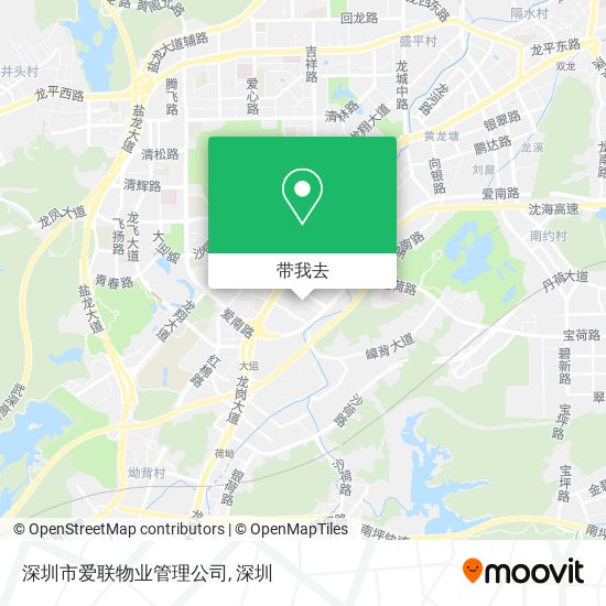 深圳市爱联物业管理公司地图