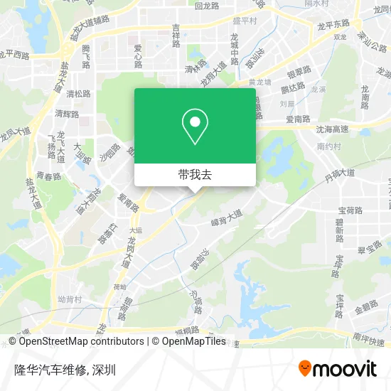 隆华汽车维修地图