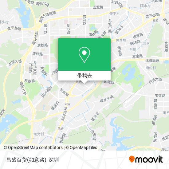 昌盛百货(如意路)地图