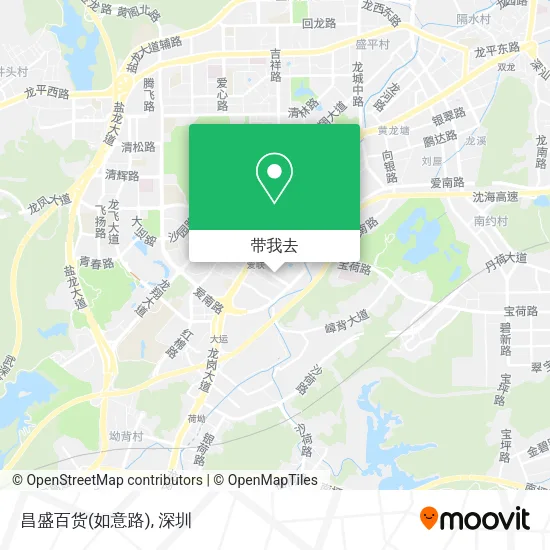 昌盛百货(如意路)地图