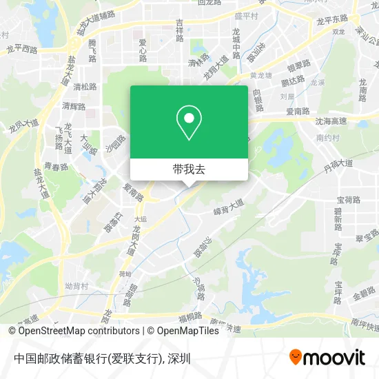 中国邮政储蓄银行(爱联支行)地图