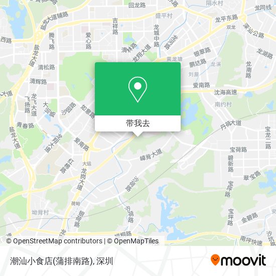 潮汕小食店(蒲排南路)地图