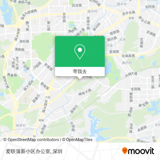 爱联蒲新小区办公室地图