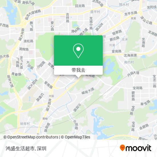 鸿盛生活超市地图