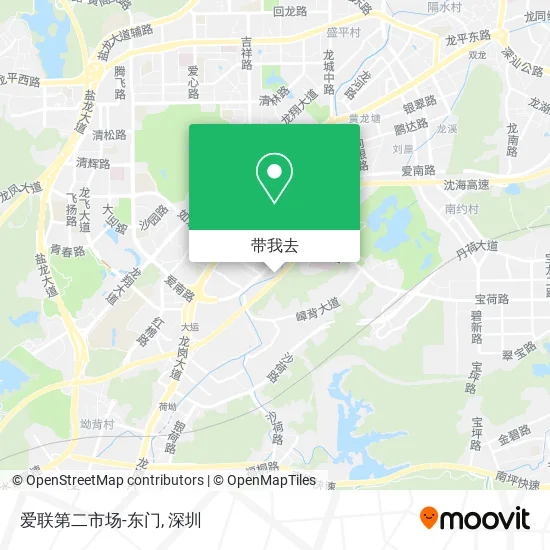 爱联第二市场-东门地图