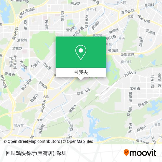 回味鸡快餐厅(宝荷店)地图