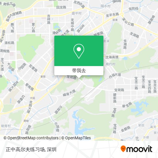 正中高尔夫练习场地图