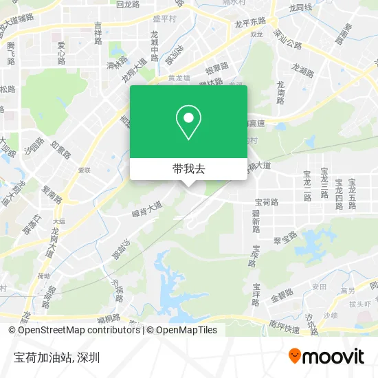 宝荷加油站地图