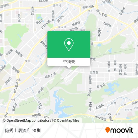 隐秀山居酒店地图