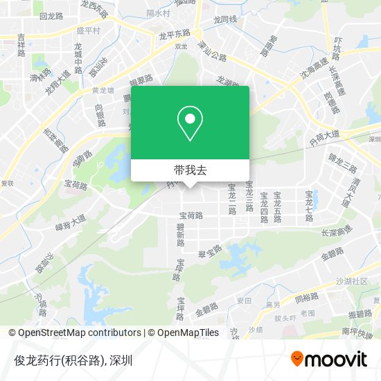 俊龙药行(积谷路)地图