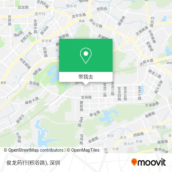俊龙药行(积谷路)地图